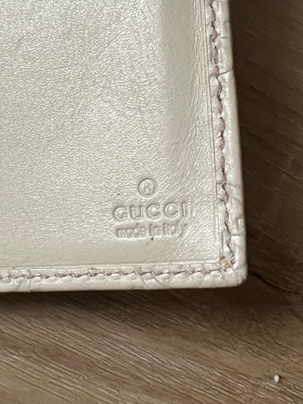 GUCCI Monogram GG Double Flap Snap leather Wallet with unbranded chain - Picture 15 of 16